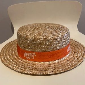 Aperol Spritz straw beach or derby hat! awesome